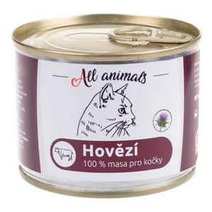 ALL ANIMALS konzerva hovězí mleté pro kočky 200 g