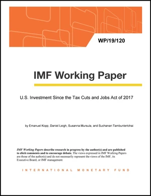 U.S. Investment Since the Tax Cuts and Jobs Act of 2017