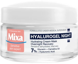 Mixa Noční krém pro citlivou pleť se sklonem k vysušení Hyalurogel  50 ml