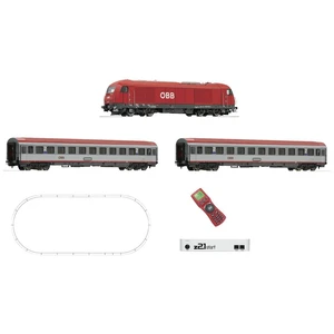 Roco 51341 H0 z21 štart digitálna súprava dieselová lokomotíva Rh 2016 s rýchlovlakom ÖBB