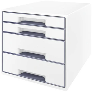 Leitz WOW Cube 5213 5213-20-01 box so zásuvkami biela 4 x DIN A4 Počet zásuviek: 4