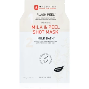 Erborian Milk & Peel vyhlazující plátýnková maska s vyživujícím účinkem 15 ml