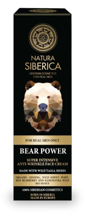 Natura Siberica Men Super intenzívny krém proti vráskam Sila medveďa 50 ml