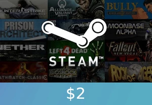 Steam Wallet Card $2 US Activation Code