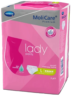 MoliCare Premium lady pants 5 kvapiek L inkont. naťahovacie nohavičky 7ks 7 ks
