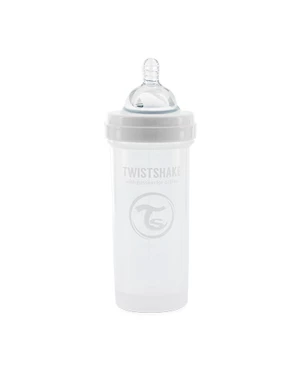 Twistshake Anti-Colic kojenecká láhev 260 ml bílá
