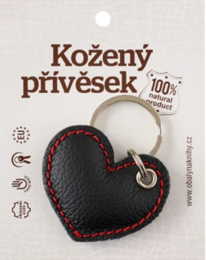 Klíčenka srdce černé D48