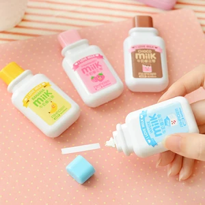 New Arrival 1PC Cartoon Popular Mini Small Milk Bottle Correction Tape Altered Tapes School Writing Corrector Tools