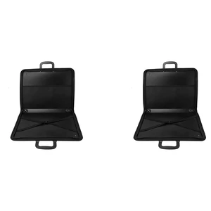 2X Art Portfolio Case With Zipper,Artist Carrying Case Poster Board,Tote Bag For Art Storage Folder