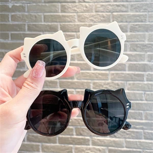 Fashion Child Sunglasses Cute Car Ears Summer Kids Glasses for Outdoor Travel Party Casual