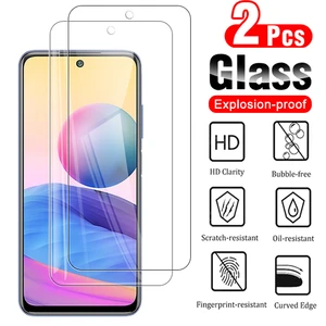2pcs Tempered Glass For Xiaomi Redmi Note 10 5G HD Screen Protector For xiomi redmi note 10 5g 10pro Clear Protection Film Glass