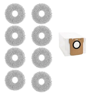 8 Pack Mop Pads For Dreame L10S Ultra, Washable Mop Pads Replacement For Dreame L10 Ultra / L10S Pro / L10S Ultra Robot Vacuum