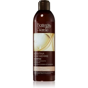 Bottega Verde Keratin & Cashmere vyživující šampon pro slabé, namáhané vlasy 250 ml