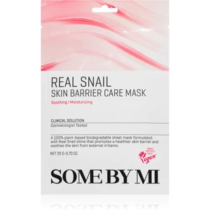 Some By Mi Daily Solution Snail Skin Barrier Care Mask posilující plátýnková maska pro regeneraci a obnovu pleti 20 g