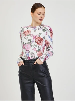 White Women's Flowered T-Shirt ORSAY - Women