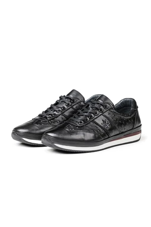 Ducavelli Ostrich 2 Genuine Leather Men's Casual Shoes, Casual Shoes, 100% Leather Shoes.