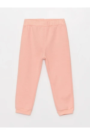 LC Waikiki Basic Baby Girl Tracksuit Bottoms with Elastic Waist.