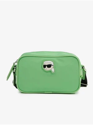 Light green women's crossbody handbag KARL LAGERFELD Ikonik 2.0 - Women