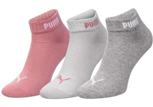 Női zoknik Puma Puma_Socks_887498_11_3Pack_Pink/White/Grey