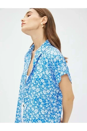 Koton Floral Shirt Short Sleeves Ecovero® Viscose