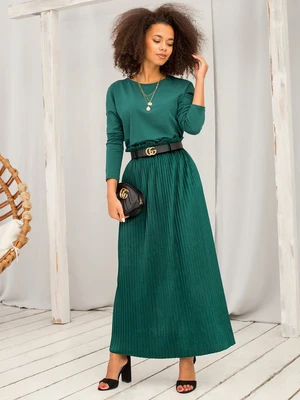 Heavenly dark green blouse