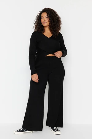 Trendyol Curve Black Knitwear Two Piece Set