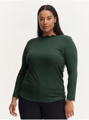 Zelené tričko s dlouhým rukávem Fransa - Dámské
