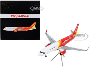 Airbus A320 Commercial Aircraft "VietJet Air" White and Red "Gemini 200" Series 1/200 Diecast Model Airplane by GeminiJets