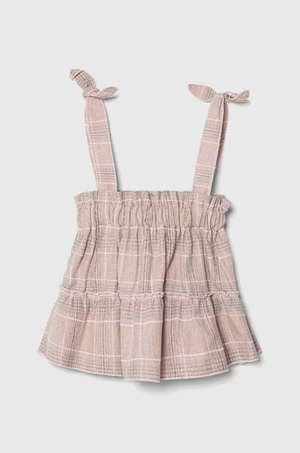 Dětská bavlněná sukně Jamiks růžová barva, mini