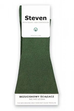 Steven 018 zelené Netlakové ponožky 35/37 zelená
