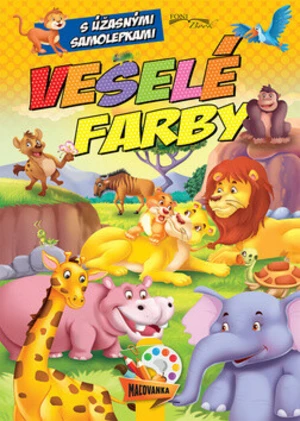 Maľovanka Veselé farby so samolepkami