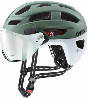 UVEX Finale Visor Vario Moss Green/Cloud M 52-57 Cyklistická helma