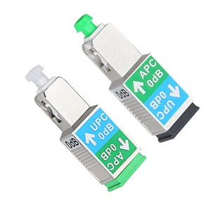 NEW Optic Fiber Attenuator Connector 0dB SC/APC Female-SC/UPC Male SM-9/125 Fiber Optic Adapter Flange Coupler Free Shipping