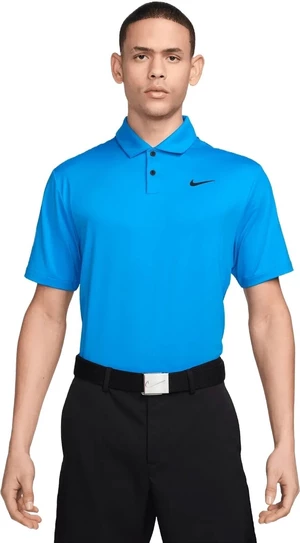 Nike Dri-Fit Tour Solid Mens Polo Light Photo Blue/Black L