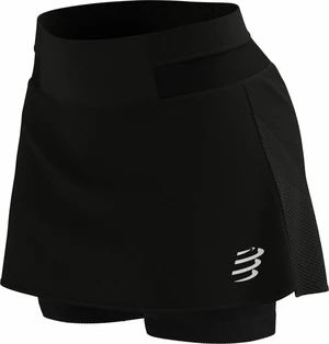 Compressport Performance Skirt W Black M Běžecké kraťasy