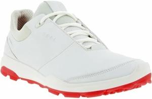 Ecco Biom Hybrid 3 Womens Golf Shoes White/Hibiscus 36 Calzado de golf de mujer