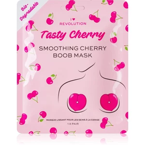 I Heart Revolution Tasty Cherry intenzivní hydrogelová maska pro zpevnění dekoltu 2 ks