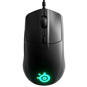 Myš SteelSeries Rival 3 (S62513) čierna herná myš • podsvietenie RGB • 16,8 mil farieb • optický senzor s rozlíšením 8 500 DPI • 6 tlačidiel • senzor 