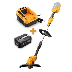 Vyžínač Riwall RALT 3040 set vyžínač • 40 V PowerBrush motor • výdrž batérie 27 – 125 min (podľa batérie) • záber struny 30 cm • automaticky nastavite