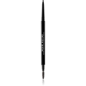 MUA Makeup Academy Brow Define precizní tužka na obočí s kartáčkem odstín Black 0,3 g