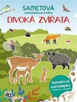 Sametová samolepková knížka - Divoká zvířata