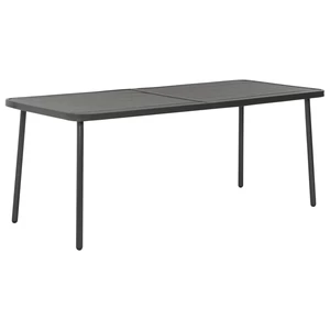 Garden Table Dark Gray 70.9"x32.7"x28.3" Steel