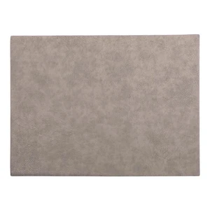 Sivé prestieranie z imitácie kože ZicZac Troja Rectangle, 33 x 45 cm