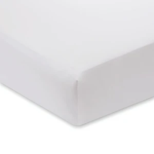 Biela plachta z bavlneného saténu Bianca Luxury, 135 x 190 cm