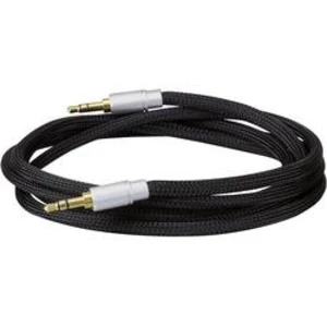 Kabel Dynavox 207383, [1x jack zástrčka 3,5 mm - 1x jack zástrčka 3,5 mm], 5.00 m, černá