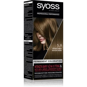 Syoss Color permanentní barva na vlasy odstín 5-8 Hazelnut Brown