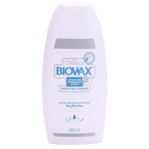 L’biotica Biovax Keratin & Silk posilující šampon s keratinovým komplexem 200 ml