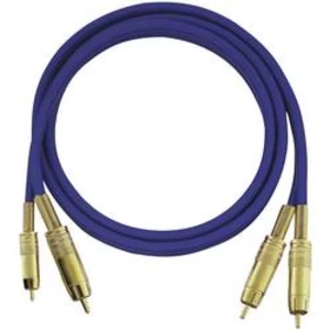 Cinch audio kabel Oehlbach 2015, 0.50 m, modrá