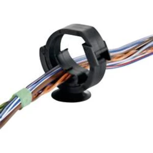 Držák kabelu HellermannTyton AHC3BHR 151-00370, 10 do 14 mm, černá, 1 ks