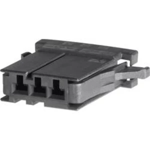 Pouzdro D-3100S TE Connectivity 1-178288-4, zásuvka rovná, 250 V, 3,81 mm, černá